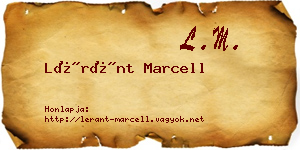 Léránt Marcell névjegykártya